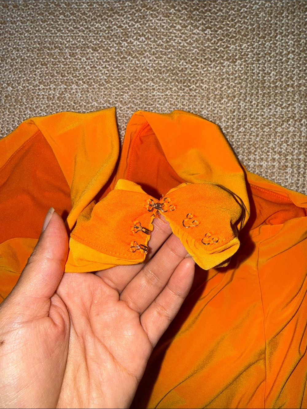 Express Bright Orange Halter Tank - Picture 6 of 6